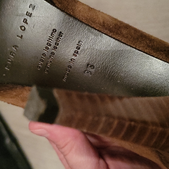 Pura Lopez suede pumps size 38 - Picture 7 of 9